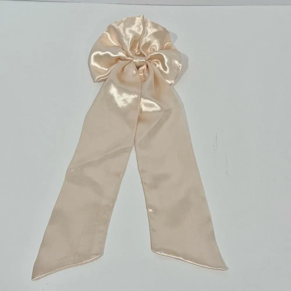 Oversized Satin Bow Bridal Bow Wedding Hair Bow Long Tail Bow Women’s Hair Bow